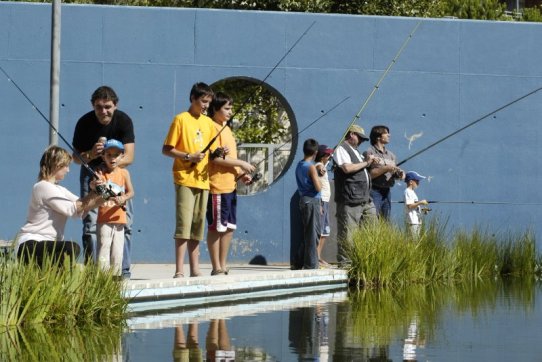 Una edició anterior de la Trobada Infantil de Pesca