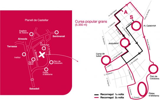 Itinerari Cursa Popular Grans