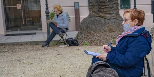 Una trobada anterior d'Urban Sketchers