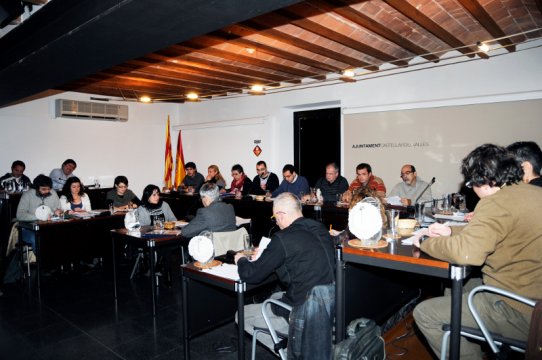 Imatge del Ple municipal del 15 de desembre de 2009