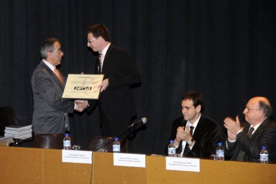 Un moment de l'acte d'homenatge a Forja