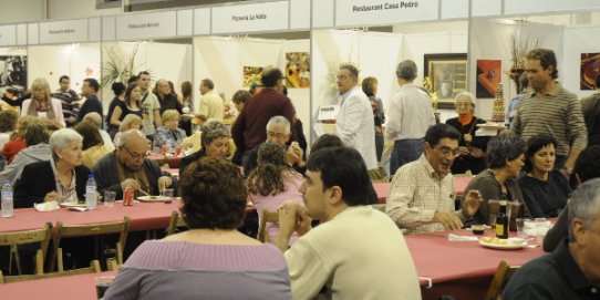 L'espai de degustacions, en una edició anterior de la Mostra Gastronòmica.