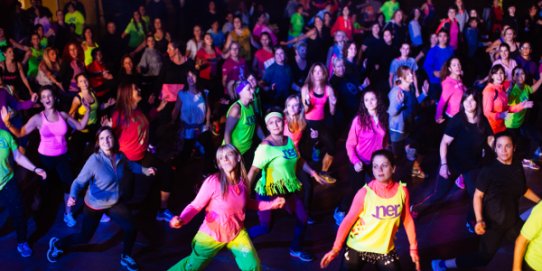 Imatge d'una festa zumba celebrada aquest mes de novembre a Castellar.