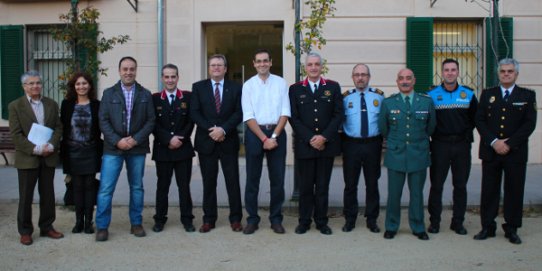 Imatge de tots els assistents a la Junta Local de Seguretat celebrada dimarts 13 de gener.