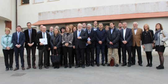 Ignasi Giménez ha estat un dels alcaldes i regidors dels municipis afectats que s'han reunit aquest dilluns amb Salvador Esteve a Matadepera.