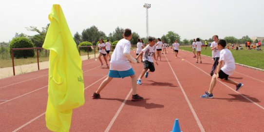 Un dels moments de les jornades esportives escolars.