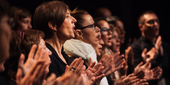 Imatge d'una actuació anterior del Cor Gospel de l'EMM Torre Balada.