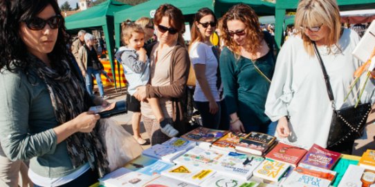 Imatge de la Fira de Sant Jordi, l'any 2015.