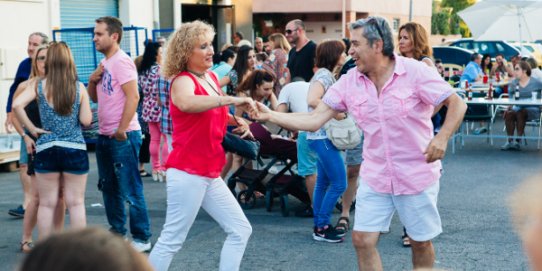 Imatge d'un moment de la Festa de Sant Joan a Can Carner, l'any 2015.