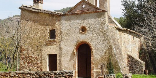 Imatge de l'ermita de la Mare de Déu de les Arenes.