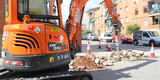 Imatge d'una actuació al carrer Trias de Bes.