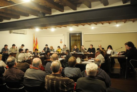 Imatge d'arxiu d'un Ple municipal