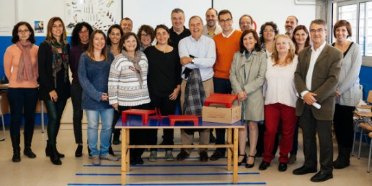 Tots els agents que han participat de iniciativa, en un moment de l'acte de presentació.