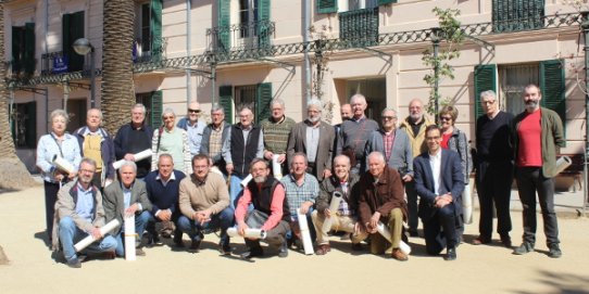 Foto de família de la recepció institucional.