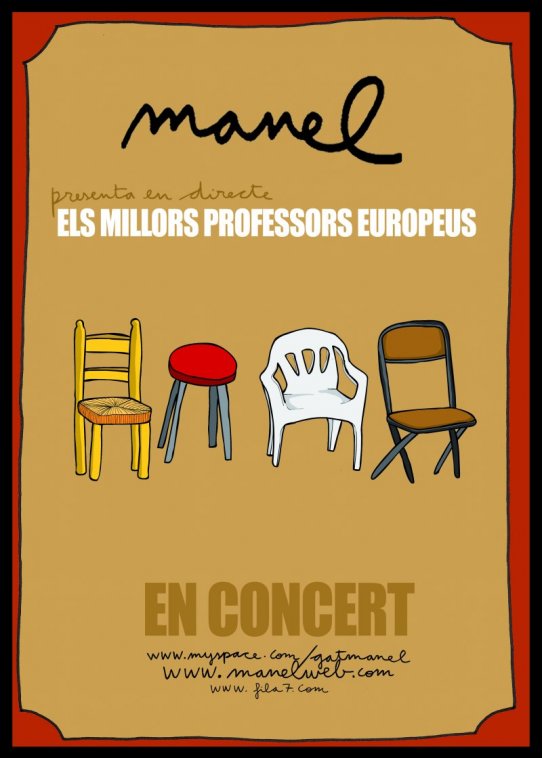 Cartell de la gira de Manel