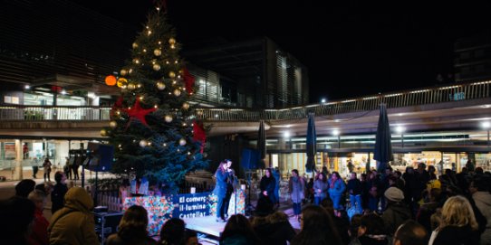 Imatge de l'acte d'encesa dels llums de Nadal de 2016.