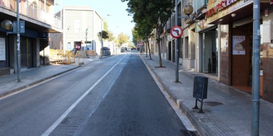 Aquest tram de la carretera de Sentmenat començarà a canviar d'aspecte a partir de dilluns, 11 de juny.