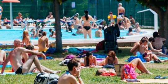 La piscina descoberta del Complex Esportiu de Puigverd, que obrirà dilluns, 25 de juny.