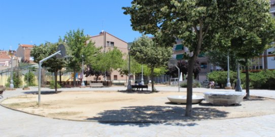 Aquest és l'aspecte actual de la plaça de la Llibertat.