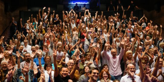 Assistents al concert de Blaumut, el setembre passat, un dels quatre plens a l'Auditori d'aquesta passada tardor.