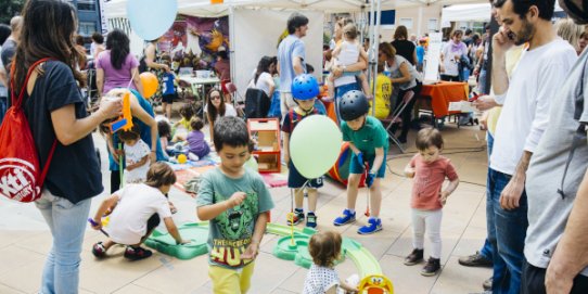 Imatge de la 1a Fira d'activitats extraescolars, celebrada l'any 2018.