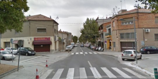 Imatge de part del tram de la carretera de Sabadell en què es durà a terme l'actuació.