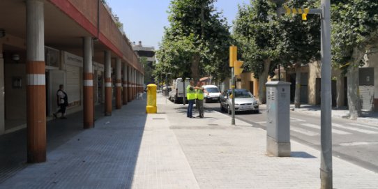 L'Ajuntament està finalitzant les obres d’ampliació de voreres de la carretera de Sentmenat.