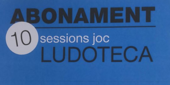 L'abonament ja es pot comprar directament a la Ludoteca Municipal Les 3 Moreres.