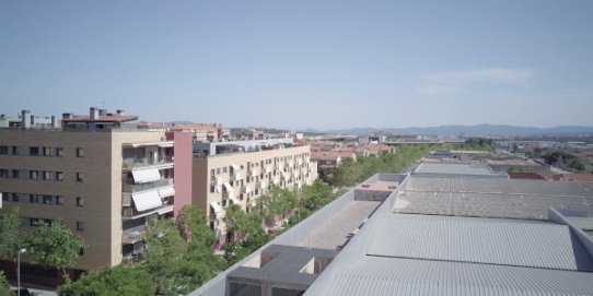 La coberta de l'Espai Tolrà, un dels espais on properament s'instal·laran plaques solars fotovoltaiques.