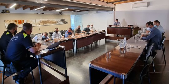 Un moment de la reunió de la Junta Local de Seguretat del passat dijous, 10 de juny.