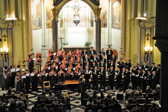 L'Orfeó Català, a l'Església de Sant Esteve de Castellar