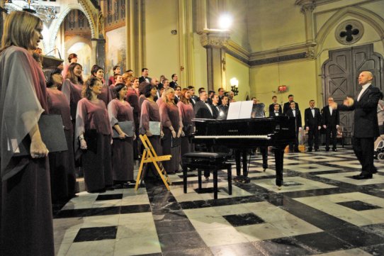 L'Orfeó Català, a l'església de Sant Esteve de Castellar del Vallès