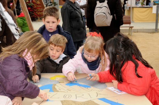 Activitat del Moviment de Colònies i Esplai a la Fira de Santa Llúcia