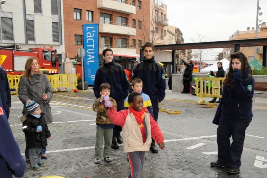 Gimcana dels Bombers Voluntaris per la Marató de TV3