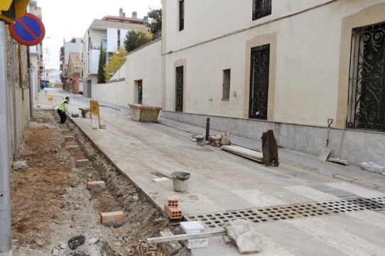 Obres al carrer del Dr. Pujol