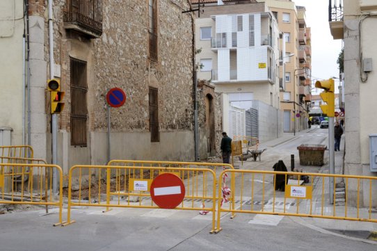 Obres al carrer del Dr. Pujol