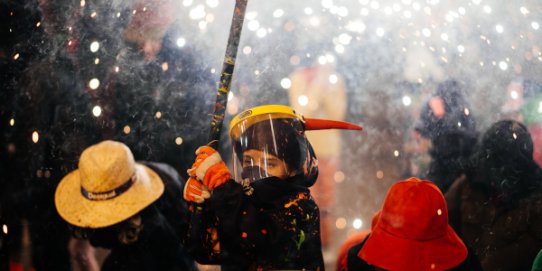 Imatge d'una edició anterior del correfoc infantil.