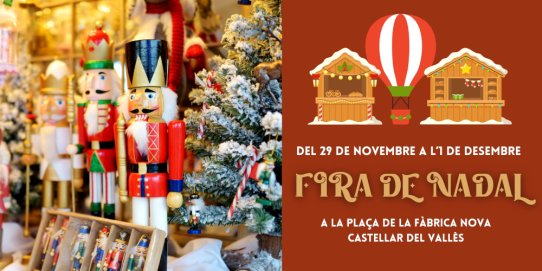 Fragment del cartell promocional de la Fira de Nadal.