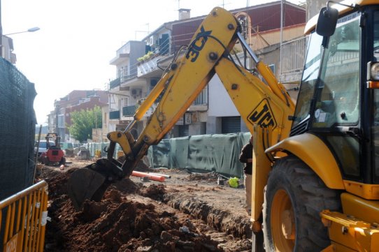 Obres al carrer Lleida