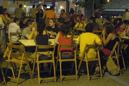 Una edició anterior del sopar popular de Festa Major