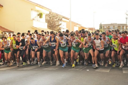 La sortida de la Cursa Popular de grans, l'any 2008