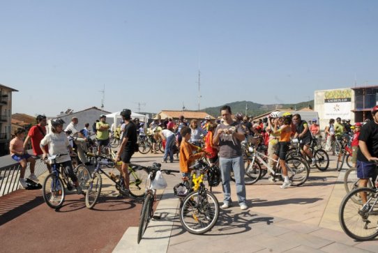 Una edició anterior de la Pedalada contra el canvi climàtic