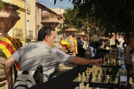 Partides simultànies d'escacs