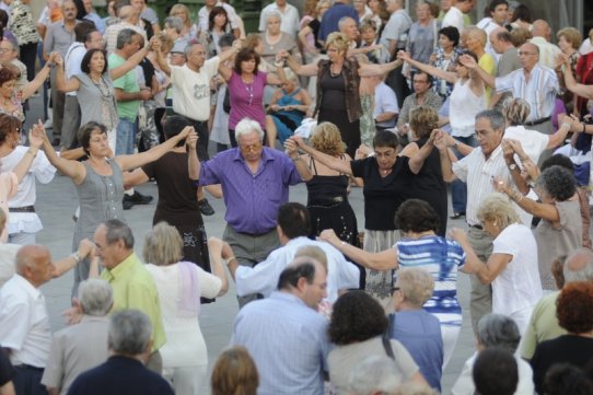 Audició de sardanes, amb la Cobla Sabadell