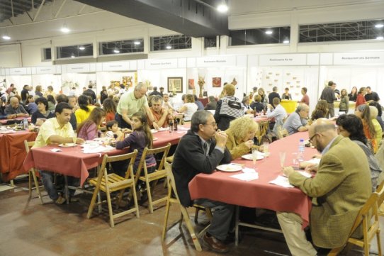 Una edició anterior de la Mostra Gastronòmica, a l'Espai Tolrà