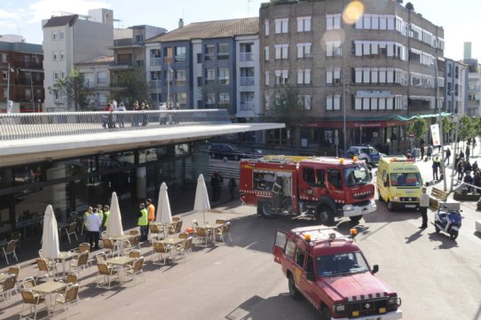 El simulacre d’incendi al Mercat Municipal ha posat a prova el Pla d’autoprotecció