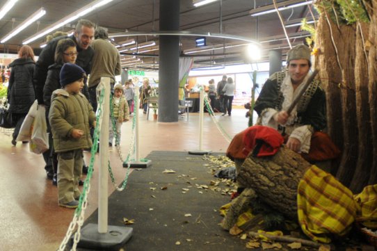 Una edició anterior del Cagatió al Mercat municipal