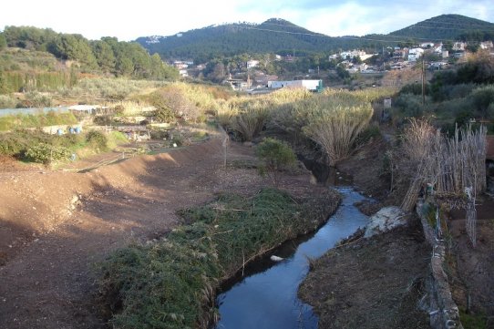 Aspecte de la zona del Pont Nou on s'ha realitzat l'actuació