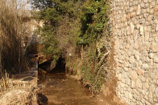 Aspecte de la zona del Pont Vell on s'ha realitzat l'actuació