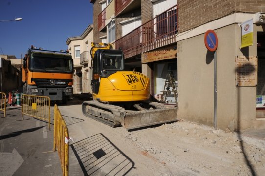 Aquest és el tram del passeig Tolrà sobre el qual s'està duent a terme l'actuació